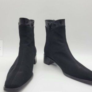 Stuart Weitzman Gortex Anklet Boots with Low Block Heel